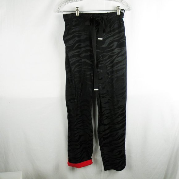 Zadig & Voltaire Black and Red Straight Leg Pants - Picture 4 of 8